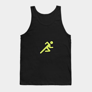 Yellow runner Tank Top